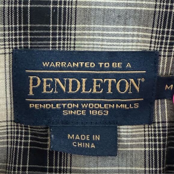 PENDLETON MEN'S FRONTIER PLAID PEARL SNAP-FRONT WESTERN CANYON SHIRT SIZE MEDIUM - Picture 8 of 10